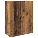 vidaXL Fali szekrény 2 pcs Öreg fa 69,5 x 34 x 90 cm Faanyag
