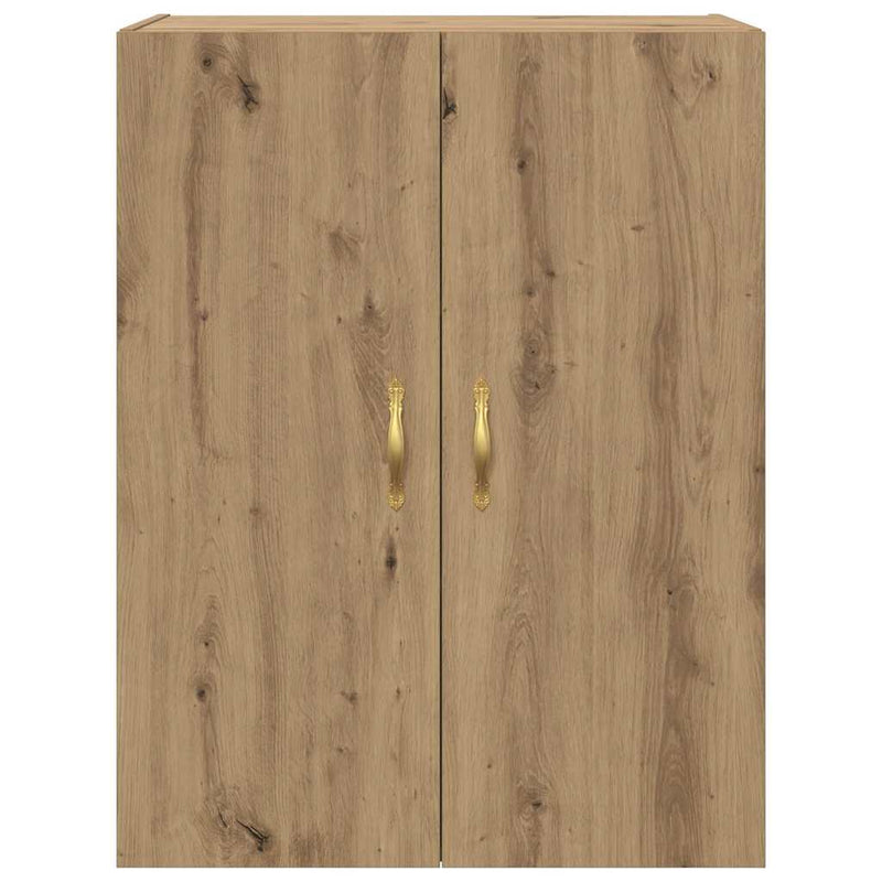 vidaXL Fali Szekrények 2 pcs kézműves tölgy 69,5 x 34 x 90 cm Faanyag