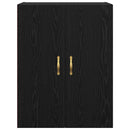 vidaXL Fali Szekrények 2 pcs Musta tammi 69.5 x 34 x 90 cm Faanyag