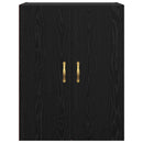 vidaXL Fali szekrény 2 pcs Fekete tölgy 69,5 x 34 x 90 cm Faanyag