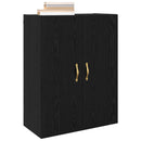 vidaXL Fali szekrény 2 pcs Fekete tölgy 69,5 x 34 x 90 cm Faanyag