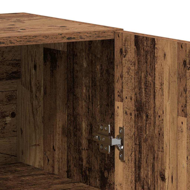 vidaXL Magasfiú Falra szerelhető Régi fa 69,5 x 34 x 180 cm Faanyag