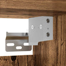 vidaXL Magasfiú Falra szerelhető Régi fa 69,5 x 34 x 180 cm Faanyag