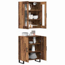 vidaXL Magasfiú 2 pcs Régi fa Faanyag