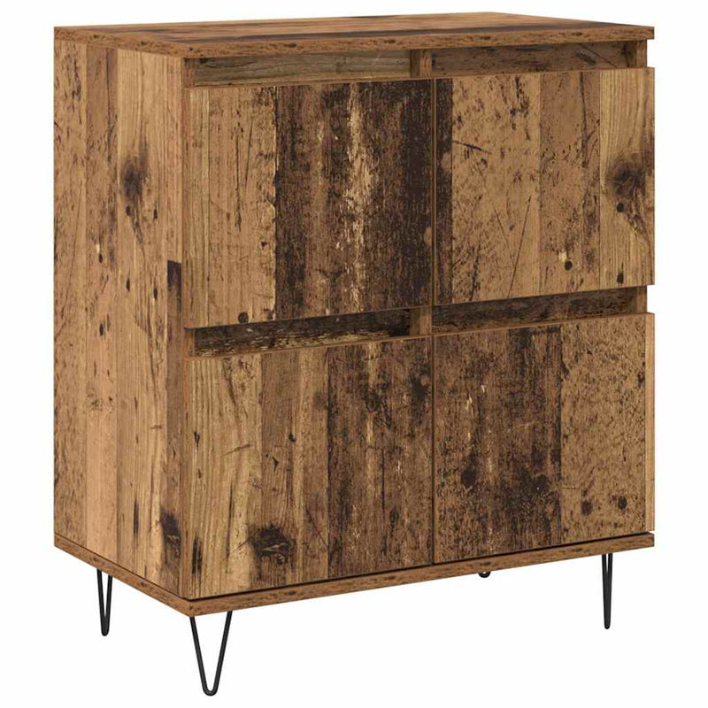 vidaXL Oldalszekrények 3 pcs Régi fa 180 x 35 x 70 cm Faanyag
