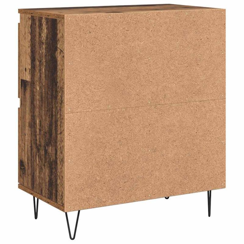 vidaXL Oldalszekrények 3 pcs Régi fa 180 x 35 x 70 cm Faanyag