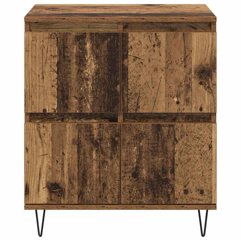 vidaXL Oldalszekrények 3 pcs Régi fa 180 x 35 x 70 cm Faanyag