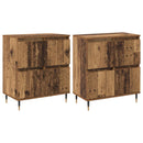 vidaXL Tárolószekrény 2 pcs Öreg fa 60 x 35 x 70 cm