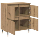 vidaXL Oldalszekrények 2 pcs kézműves tölgy 120 x 35 x 70 cm Faanyag