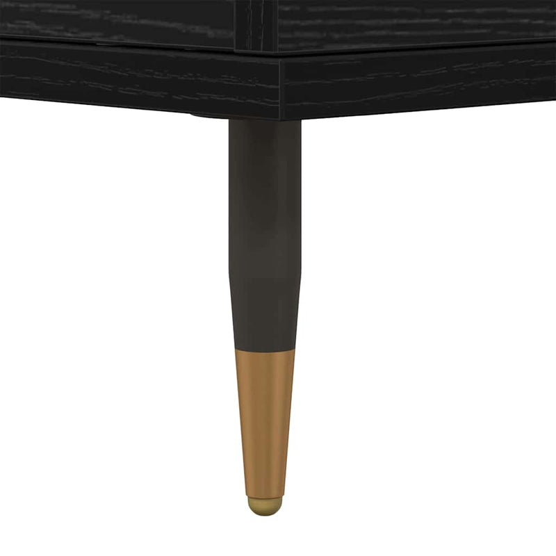 vidaXL Oldalszekrények 2 pcs Musta tammi 120 x 35 x 70 cm Faanyag