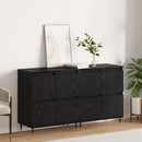 vidaXL Tárolószekrény 2 pcs Fekete tölgy 60 x 35 x 70 cm