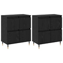 vidaXL Oldalszekrények 2 pcs Musta tammi 120 x 35 x 70 cm Faanyag