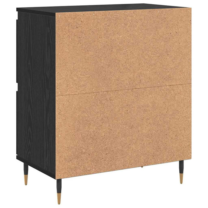 vidaXL Oldalszekrények 2 pcs Musta tammi 120 x 35 x 70 cm Faanyag