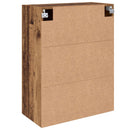 vidaXL Fali szekrény 2 pcs Öreg fa 69,5 x 34 x 90 cm Faanyag