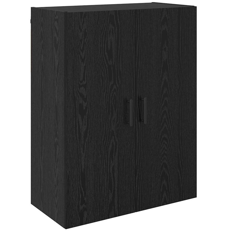 vidaXL Fali Szekrények 2 pcs Musta tammi 69.5 x 34 x 90 cm Faanyag