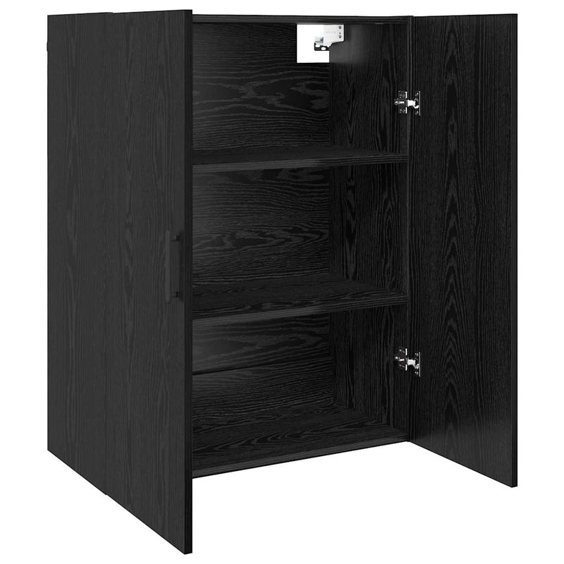 vidaXL Fali Szekrények 2 pcs Musta tammi 69.5 x 34 x 90 cm Faanyag