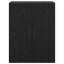 vidaXL Fali Szekrények 2 pcs Musta tammi 69,5 x 34 x 90 cm Faanyag