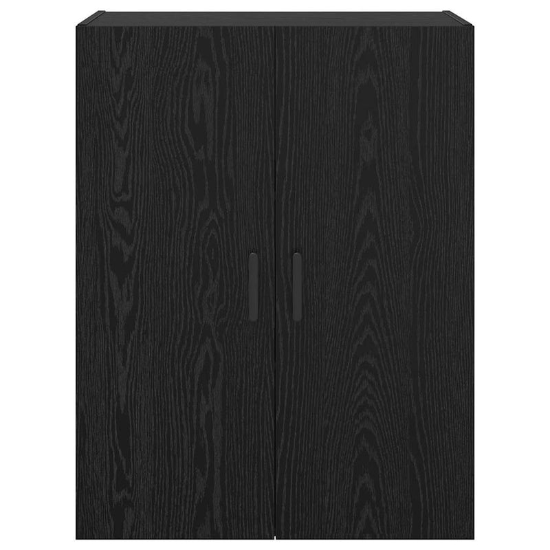 vidaXL Fali Szekrények 2 pcs Musta tammi 69,5 x 34 x 90 cm Faanyag