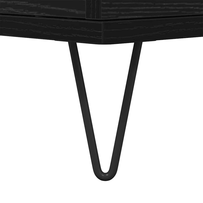 vidaXL Oldalszekrények 2 pcs Musta tammi 120 x 35 x 70 cm Faanyag