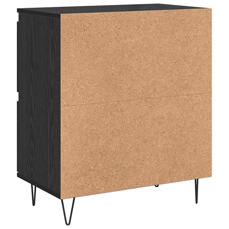 vidaXL Oldalszekrények 2 pcs Musta tammi 120 x 35 x 70 cm Faanyag