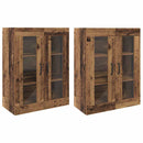 vidaXL Fali Szekrények 2 pcs Régi fa 69,5 x 34 x 90 cm Faanyag