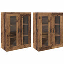 vidaXL Fali Szekrények 2 pcs Régi fa 69,5 x 34 x 90 cm Faanyag