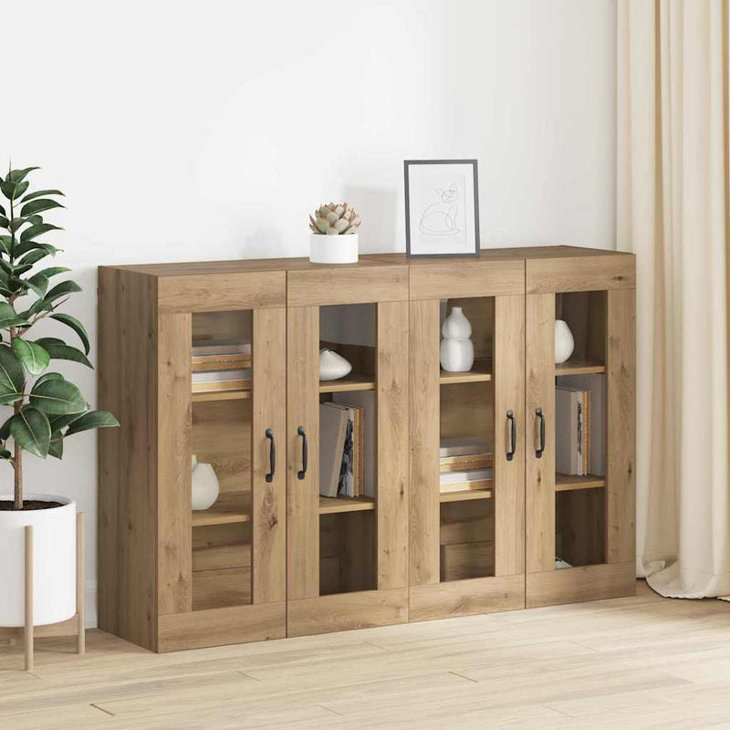 vidaXL Fali Szekrények 2 pcs kézműves tölgy 69.5 x 34 x 90 cm Faanyag