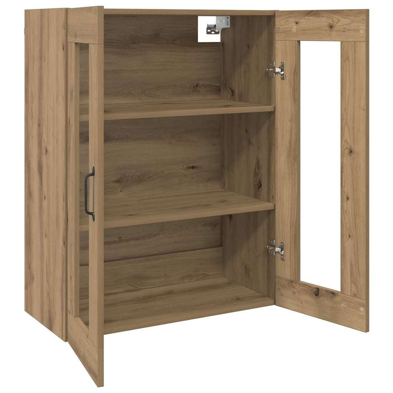 vidaXL Fali Szekrények 2 pcs kézműves tölgy 69.5 x 34 x 90 cm Faanyag