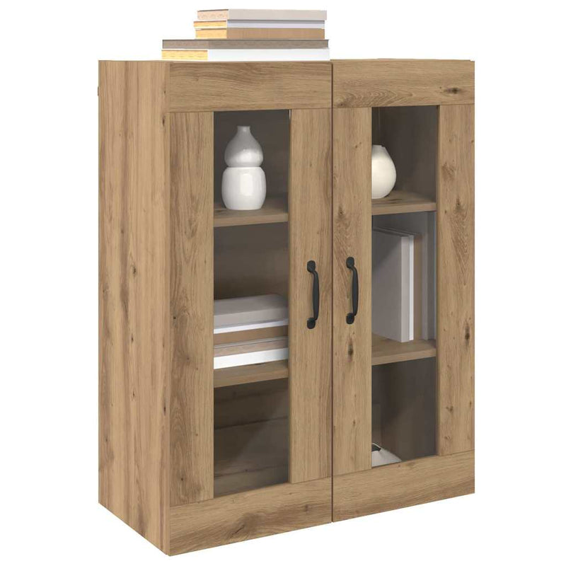 vidaXL Fali Szekrények 2 pcs kézműves tölgy 69.5 x 34 x 90 cm Faanyag