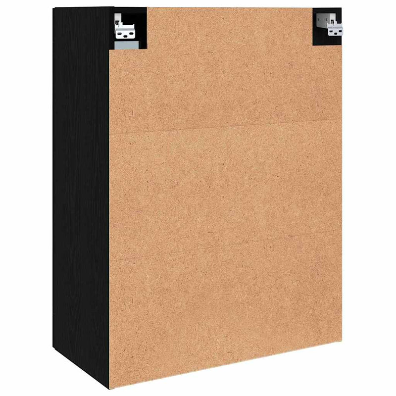 vidaXL Fali Szekrények 2 pcs Musta tammi 69,5 x 34 x 90 cm Faanyag