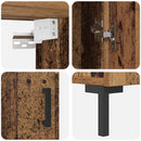 vidaXL Magasfiú Falra szerelhető Régi fa 69,5 x 34 x 180 cm Faanyag