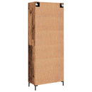 vidaXL Magasfiú Falra szerelhető Régi fa 69,5 x 34 x 180 cm Faanyag