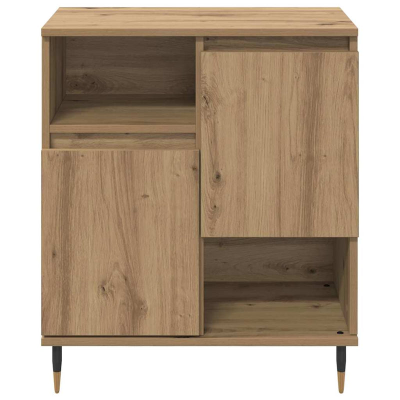 vidaXL Oldalszekrények 3 pcs kézműves tölgy 180 x 35 x 70 cm Faanyag