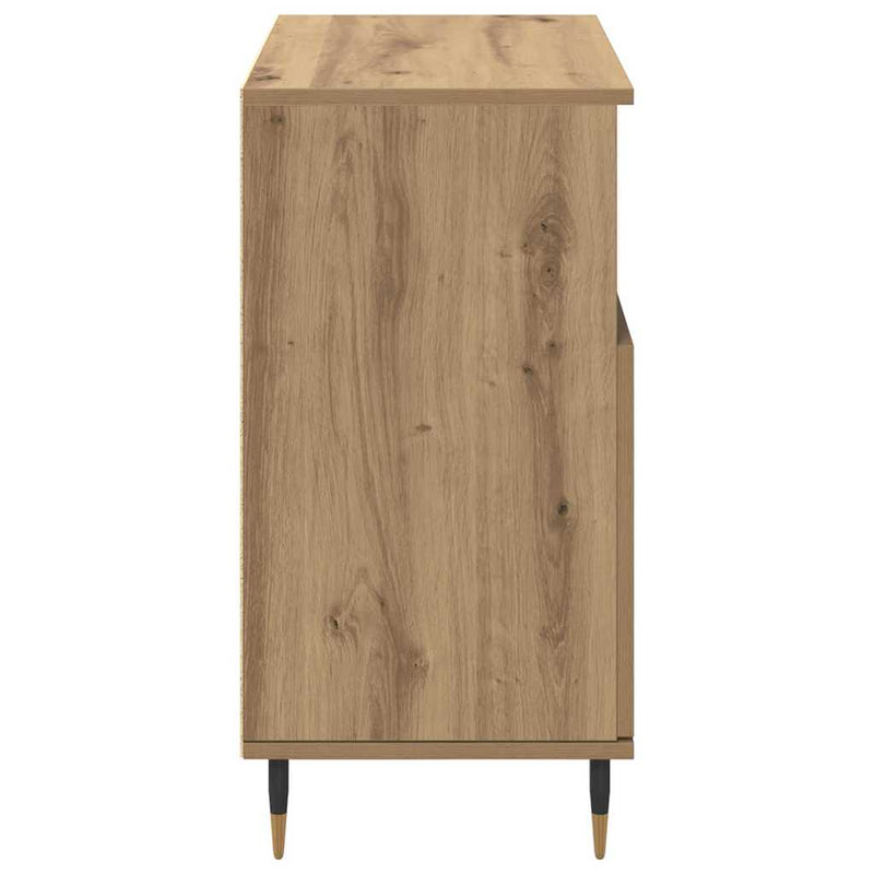 vidaXL Oldalszekrények 3 pcs kézműves tölgy 180 x 35 x 70 cm Faanyag