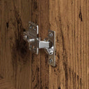 vidaXL Oldalszekrények 2 pcs Régi fa 120 x 35 x 70 cm Faanyag