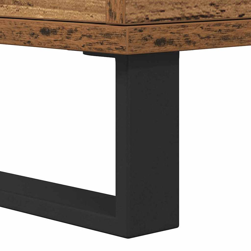 vidaXL Oldalszekrények 2 pcs Régi fa 120 x 35 x 70 cm Faanyag