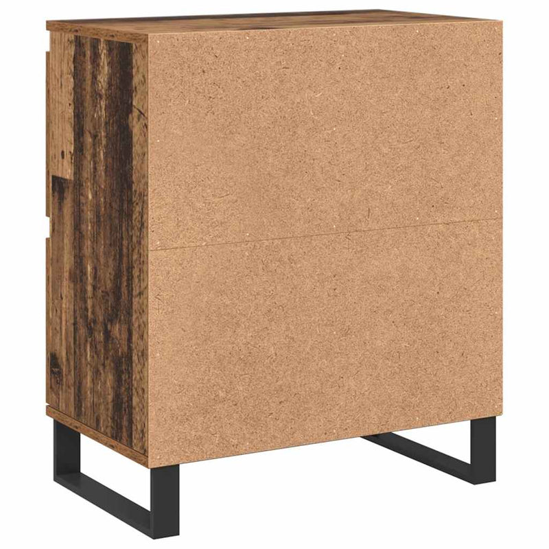 vidaXL Oldalszekrények 2 pcs Régi fa 120 x 35 x 70 cm Faanyag