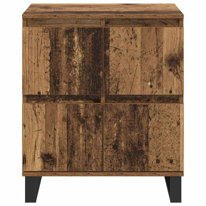vidaXL Oldalszekrények 2 pcs Régi fa 120 x 35 x 70 cm Faanyag