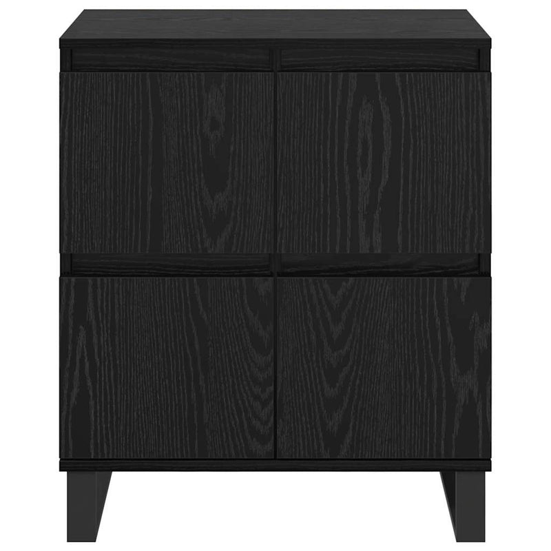 vidaXL Oldalszekrények 2 pcs Musta tammi 120 x 35 x 70 cm Faanyag