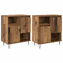 vidaXL Széf 2 pcs Öreg fa 60 x 35 x 70 cm