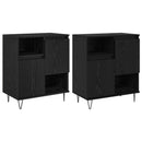 vidaXL Széf 2 pcs Fekete tölgy 60 x 35 x 70 cm