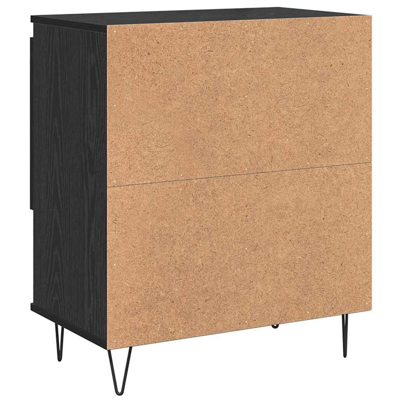 vidaXL Oldalszekrények 2 pcs Musta tammi 120 x 35 x 70 cm Faanyag
