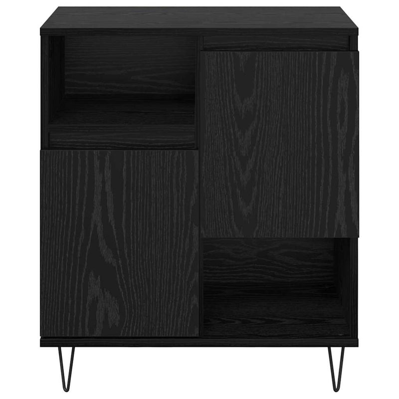 vidaXL Oldalszekrények 2 pcs Musta tammi 120 x 35 x 70 cm Faanyag