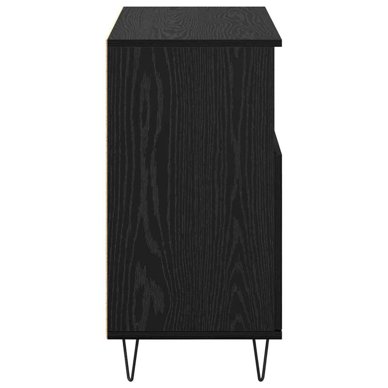 vidaXL Oldalszekrények 2 pcs Musta tammi 120 x 35 x 70 cm Faanyag