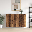 vidaXL Fali szekrény 2 pcs Öreg fa 69,5 x 34 x 90 cm Faanyag