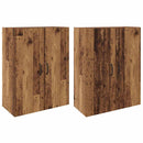 vidaXL Fali Szekrények 2 pcs Régi fa 69.5 x 34 x 90 cm Faanyag
