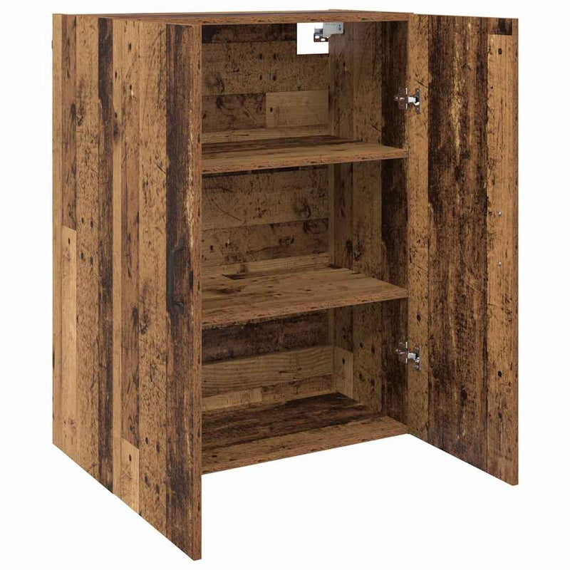 vidaXL Fali Szekrények 2 pcs Régi fa 69.5 x 34 x 90 cm Faanyag