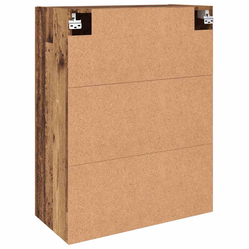 vidaXL Fali Szekrények 2 pcs Régi fa 69.5 x 34 x 90 cm Faanyag