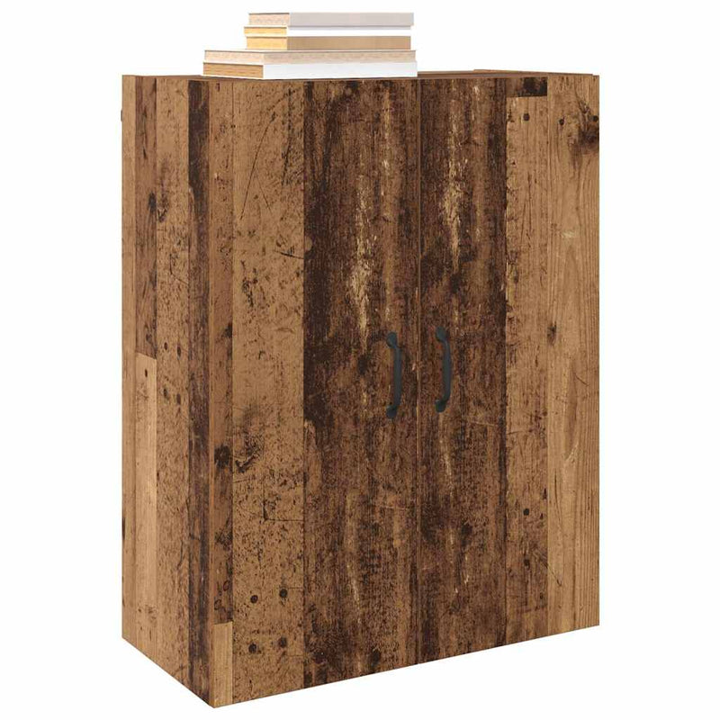 vidaXL Fali Szekrények 2 pcs Régi fa 69.5 x 34 x 90 cm Faanyag