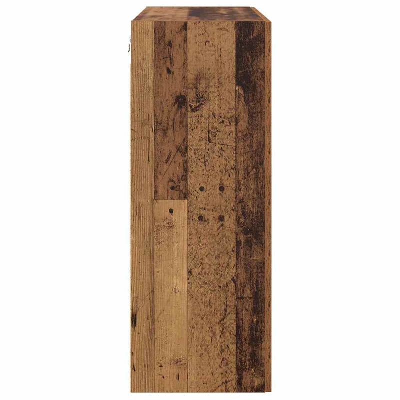 vidaXL Fali Szekrények 2 pcs Régi fa 69.5 x 34 x 90 cm Faanyag